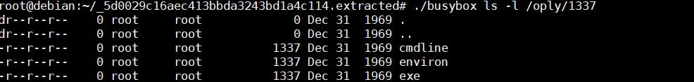 Lista de pastas e arquivos dentro de um processo que está em proc, como exe